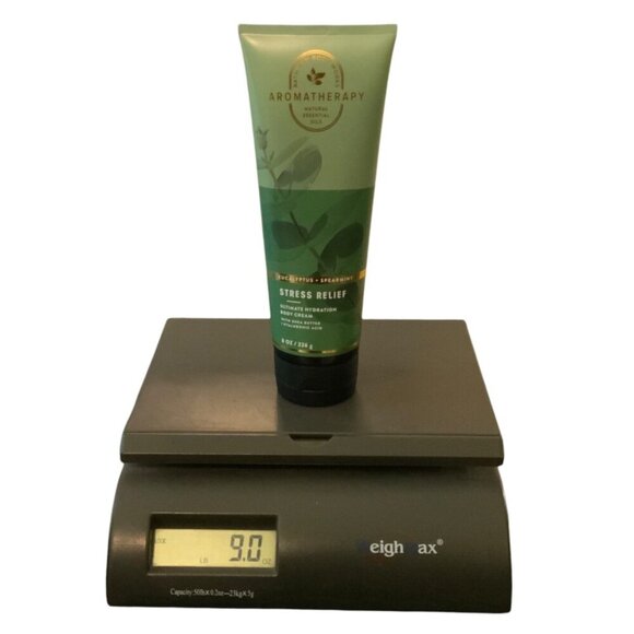 Bath & Body Works Aromatherapy Stress Relief Eucalyptus Spearmint Body Cream 8oz - Picture 3 of 3